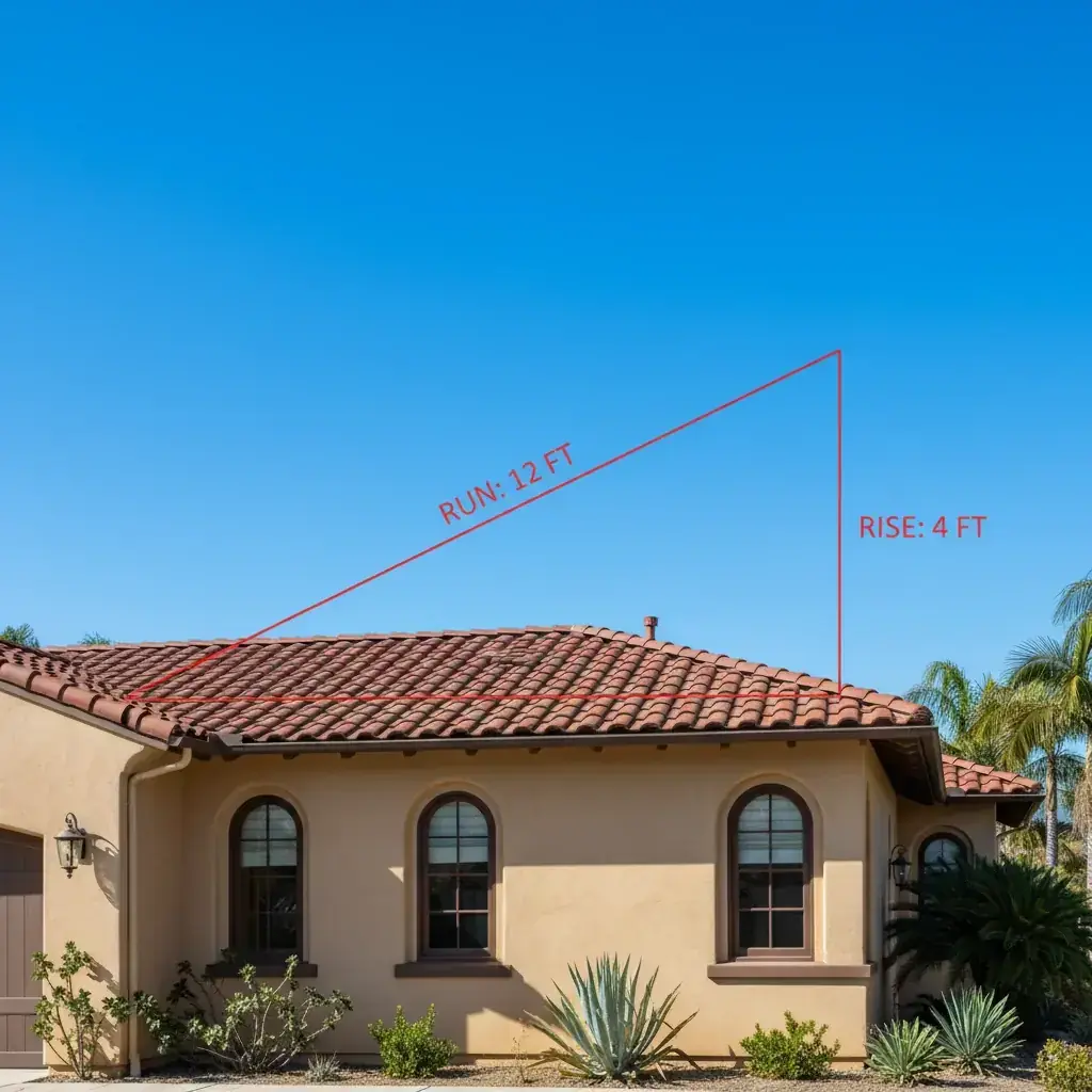 Side-by-side view of a flat-roof modern San Diego home next to a pitched-roof Spanish-style home.