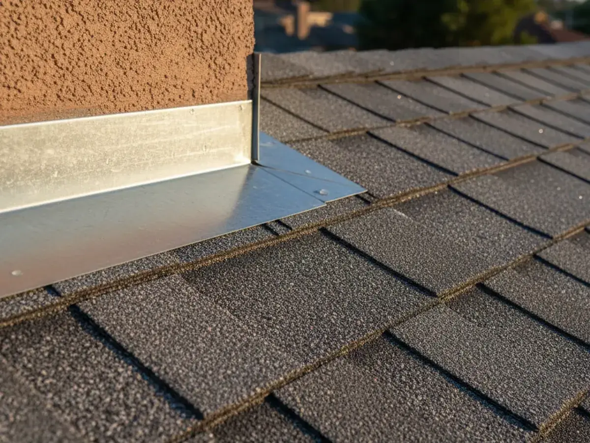 Flashing detail work on a La Jolla, CA home