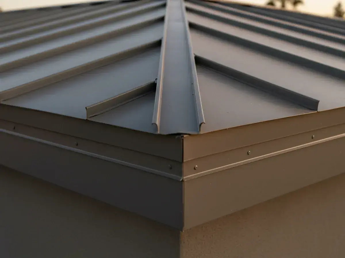 Metal Roofing detail work on a Camp Pendleton, CA home